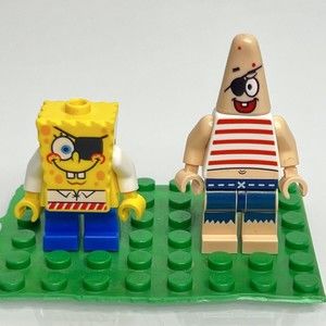 Lego SpongeBob Squarepants Pirate Mini-figure Lot Patrick/SpongeBob Cartoon 3817